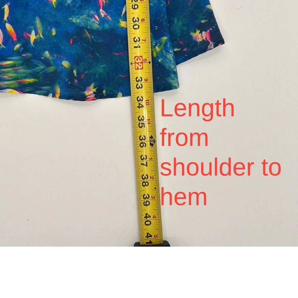 L'Amour by Nanette Lepore Blue Cutout Sundress with Pockets Ocean Print Tropical